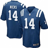 Nike Men & Women & Youth Colts #14 Nicks Blue Team Color Game Jersey,baseball caps,new era cap wholesale,wholesale hats